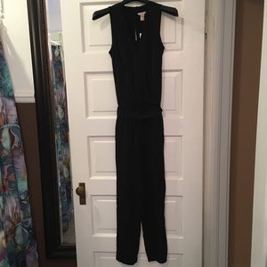 BR Black V Neck Jumpsuit